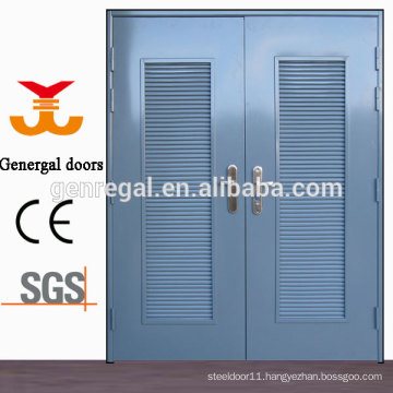 ISO9001 Glavanized Steel door with vent louver